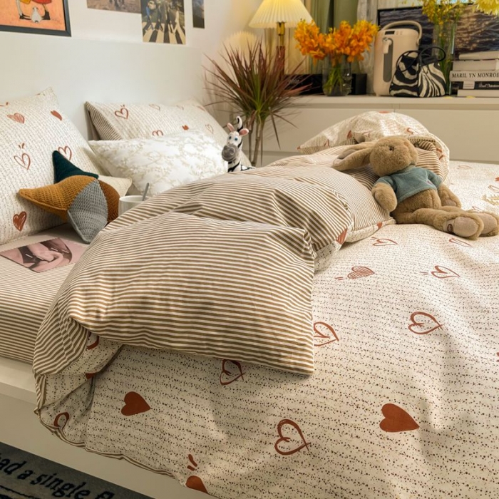 91家纺网 家纺一手货源 找家纺 HL原创 2022春夏新款13070全棉40支四件套 宁静