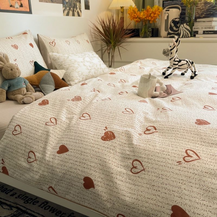 91家纺网 家纺一手货源 找家纺 HL原创 2022春夏新款13070全棉40支四件套 宁静