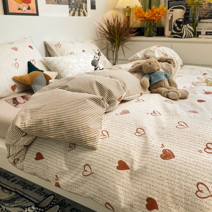 91家纺网 家纺一手货源 找家纺 HL原创 2022春夏新款13070全棉40支四件套 宁静