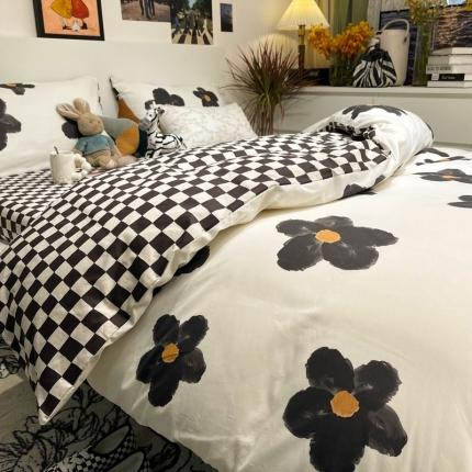 91家纺网 家纺一手货源 找家纺 HL原创 2022春夏新款13070全棉40支四件套 晚霞