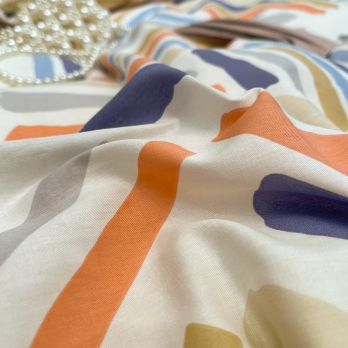 91家纺网 家纺一手货源 找家纺 HL原创 2022春夏新款13070全棉40支四件套五彩斑斓