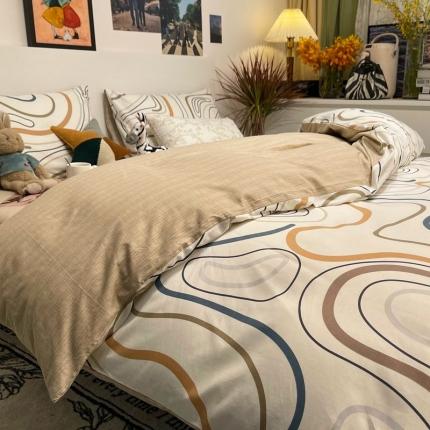 HL原创 2022春夏新款13070全棉40支四件套舞动生活