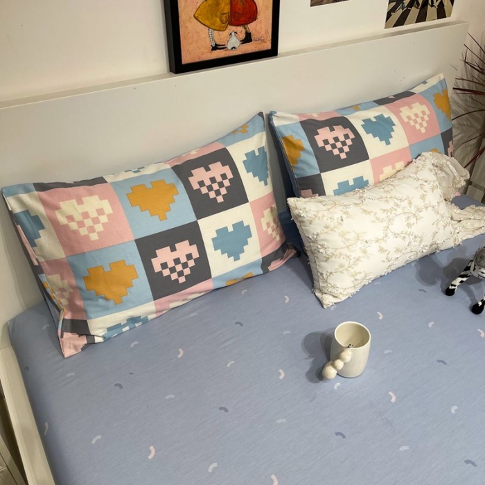 91家纺网 家纺一手货源 找家纺 HL原创 2022春夏新款13070全棉40支四件套遐想空间