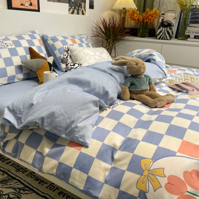 91家纺网 家纺一手货源 找家纺 HL原创 2022春夏新款13070全棉40支四件套 相遇