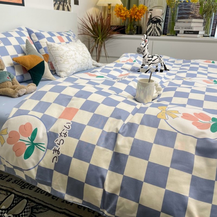 91家纺网 家纺一手货源 找家纺 HL原创 2022春夏新款13070全棉40支四件套 相遇