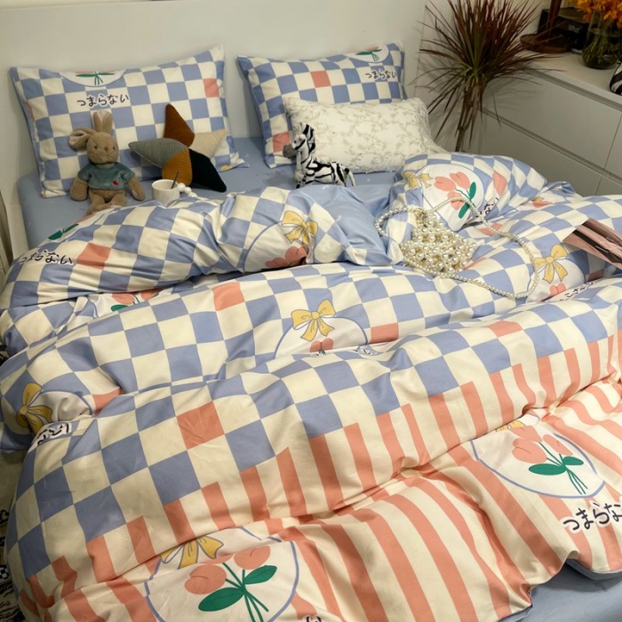 91家纺网 家纺一手货源 找家纺 HL原创 2022春夏新款13070全棉40支四件套 相遇