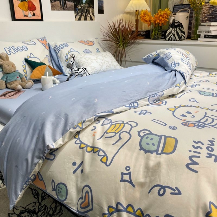 91家纺网 家纺一手货源 找家纺 HL原创 2022春夏新款13070全棉40支四件套 小布