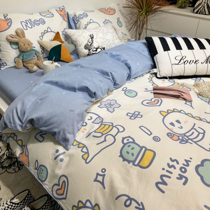 91家纺网 家纺一手货源 找家纺 HL原创 2022春夏新款13070全棉40支四件套 小布