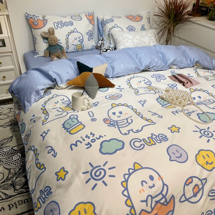 91家纺网 家纺一手货源 找家纺 HL原创 2022春夏新款13070全棉40支四件套 小布