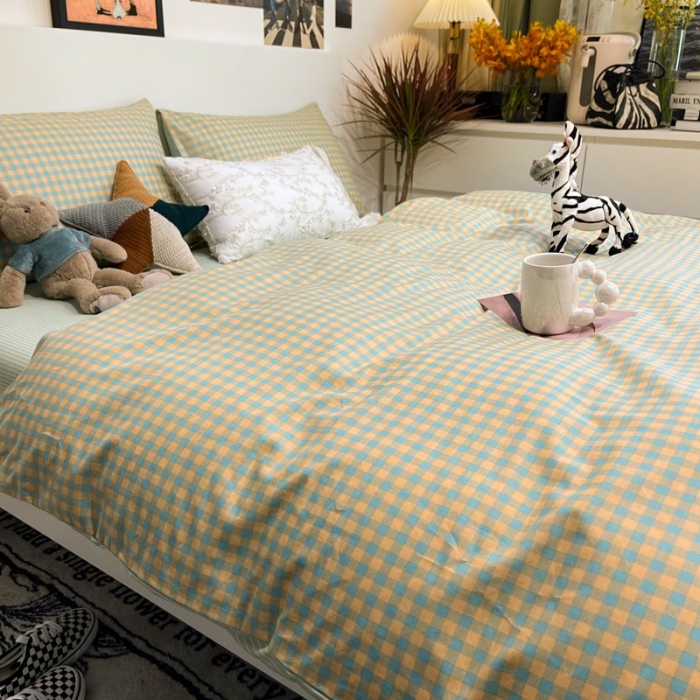 91家纺网 家纺一手货源 找家纺 HL原创 2022春夏新款13070全棉40支四件套 小文艺