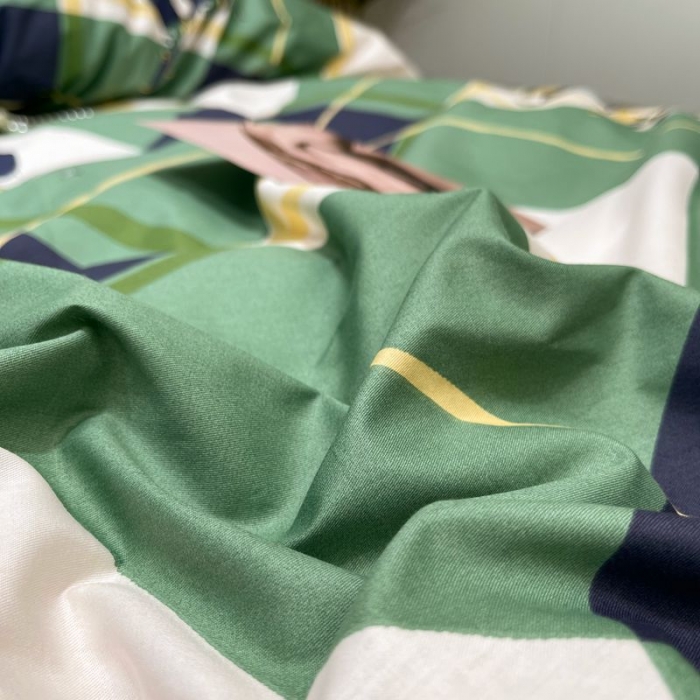 91家纺网 家纺一手货源 找家纺 HL原创 2022春夏新款13070全棉40支四件套 熊先生