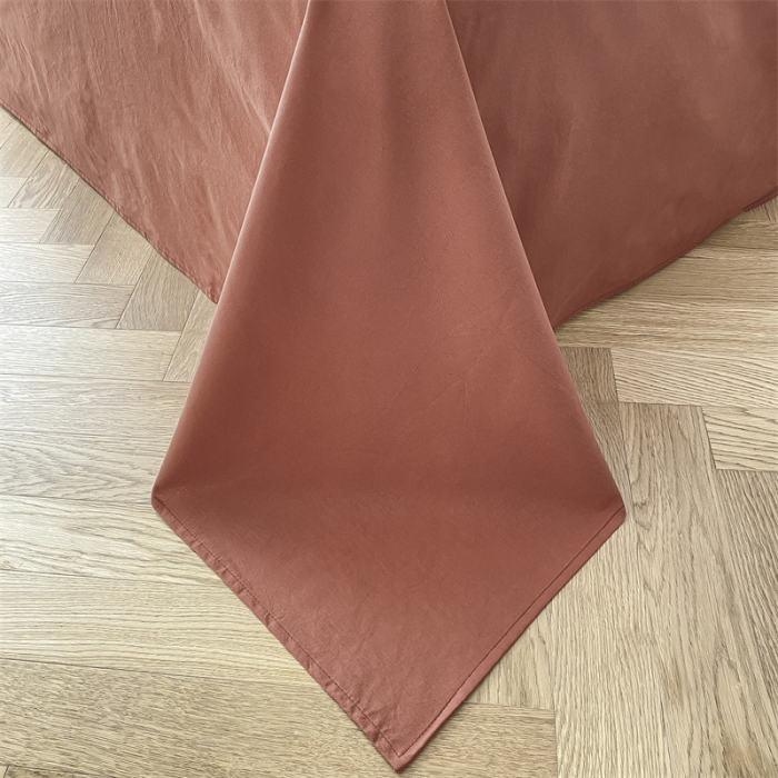 91家纺网 家纺一手货源 找家纺 金丝鸟2023新款A类60支全棉水洗棉华夫格四件套苏珊格 苏珊格红