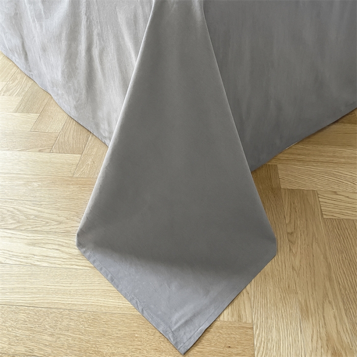 91家纺网 家纺一手货源 找家纺 金丝鸟2023新款A类60支全棉水洗棉华夫格四件套苏珊格 苏珊格灰