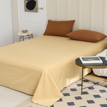 91家纺网 家纺一手货源 找家纺 日式水洗棉双人床单单件纯棉素色纯色单人学生宿舍全棉被单被罩