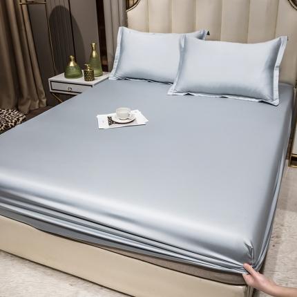 91家纺网 家纺一手货源 找家纺 摩妮卡 2025新款100s新疆长绒棉床笠 云雾灰