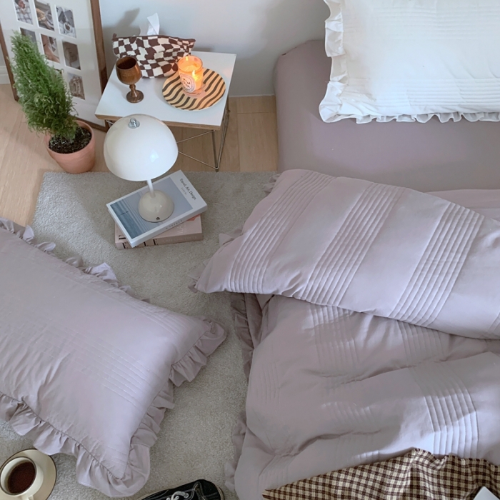 91家纺网 家纺一手货源 找家纺 （总）六巷胡同 2022新款绗缝夹棉水洗棉四件套