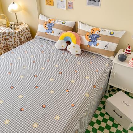 91家纺网 家纺一手货源 找家纺 （总）西引力 2022年新款全棉纯棉卡通单床单