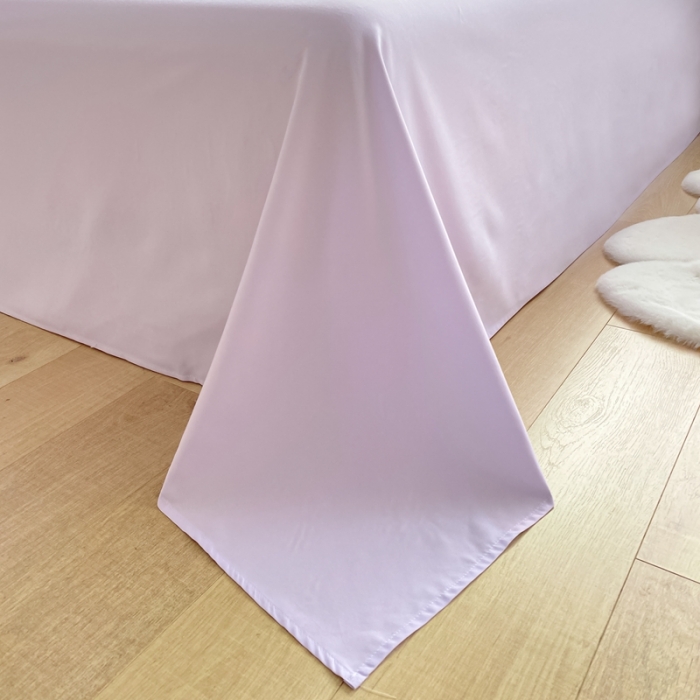 91家纺网 家纺一手货源 找家纺 雨帆 2022新款纯色双拼磨毛四件套 星黛紫