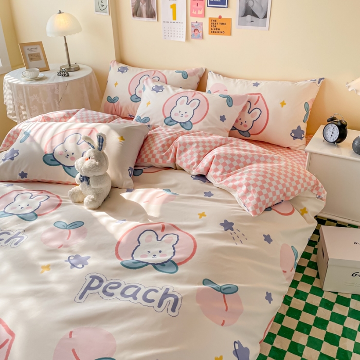 91家纺网 家纺一手货源 找家纺 （总）西引力 2022年新款全棉纯棉卡通单被套