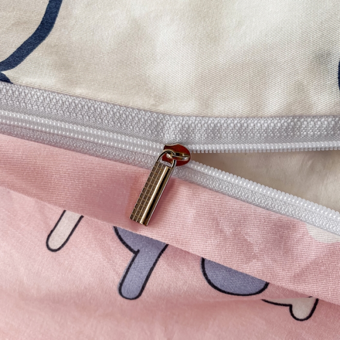 91家纺网 家纺一手货源 找家纺 西引力 2021年新款全棉纯棉卡通单被套 萌萌兔派对