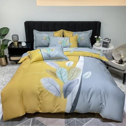 91家纺网 家纺一手货源 找家纺 （总）金爱家 2023新款大版13372全棉花卉系列四件套