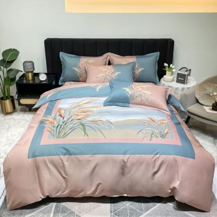 91家纺网 家纺一手货源 找家纺 （总）金爱家 2023新款大版13372全棉花卉系列四件套