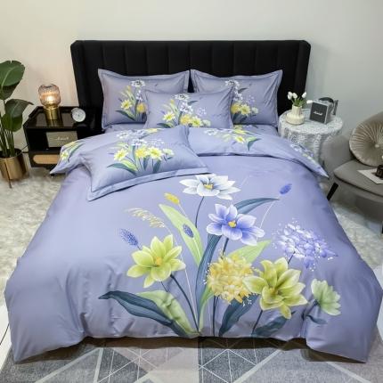 91家纺网 家纺一手货源 找家纺 （总）金爱家 2023新款大版13372全棉花卉系列四件套