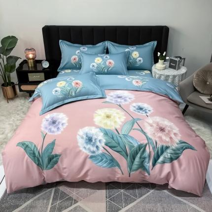 91家纺网 家纺一手货源 找家纺 （总）金爱家 2023新款大版13372全棉花卉系列四件套