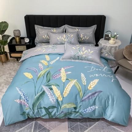 91家纺网 家纺一手货源 找家纺 （总）金爱家 2023新款大版13372全棉花卉系列四件套