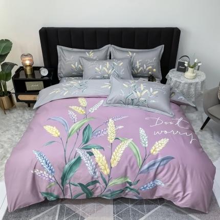 91家纺网 家纺一手货源 找家纺 （总）金爱家 2023新款大版13372全棉花卉系列四件套