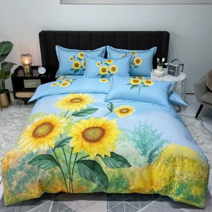 91家纺网 家纺一手货源 找家纺 （总）金爱家 2023新款大版13372全棉花卉系列四件套