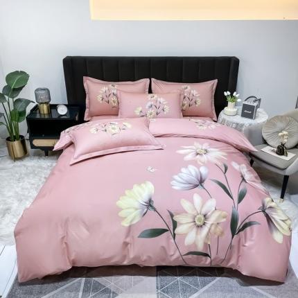 91家纺网 家纺一手货源 找家纺 （总）金爱家 2023新款大版13372全棉花卉系列四件套