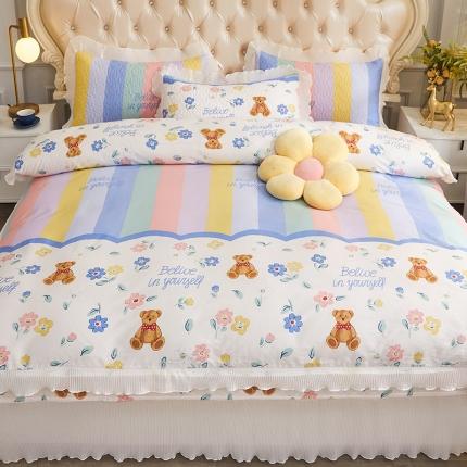 91家纺网 家纺一手货源 找家纺 （总）宜凡家纺 2022新款全棉床盖四件套