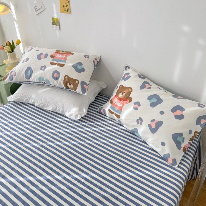 91家纺网 家纺一手货源 找家纺 （总）梦家居 2022新款13372小清新系列全棉四件套