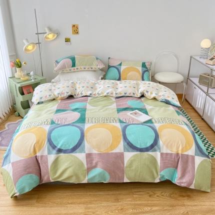 梦家居 2022新款13372小清新系列全棉四件套 梦想之地