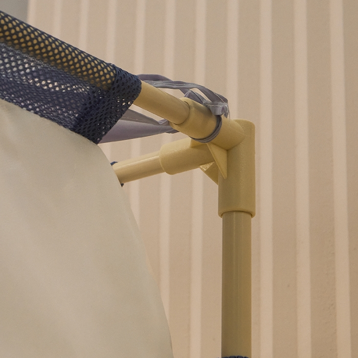 91家纺网 家纺一手货源 找家纺 2022新款外穿坐床式蚊帐儿童防摔防蚊拉链方帐铁艺加厚加固支架睡帐 萌宠乐园