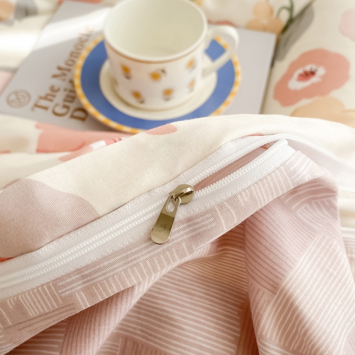 91家纺网 家纺一手货源 找家纺 沐辰 2022新款全棉13372系列印花四件套 春日浪漫