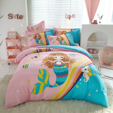 91家纺网 家纺一手货源 找家纺 （总）金纱玉纺 2022新款全棉13372大版印花四件套