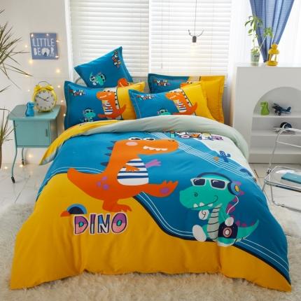 91家纺网 家纺一手货源 找家纺 （总）金纱玉纺 2022新款全棉13372大版印花四件套