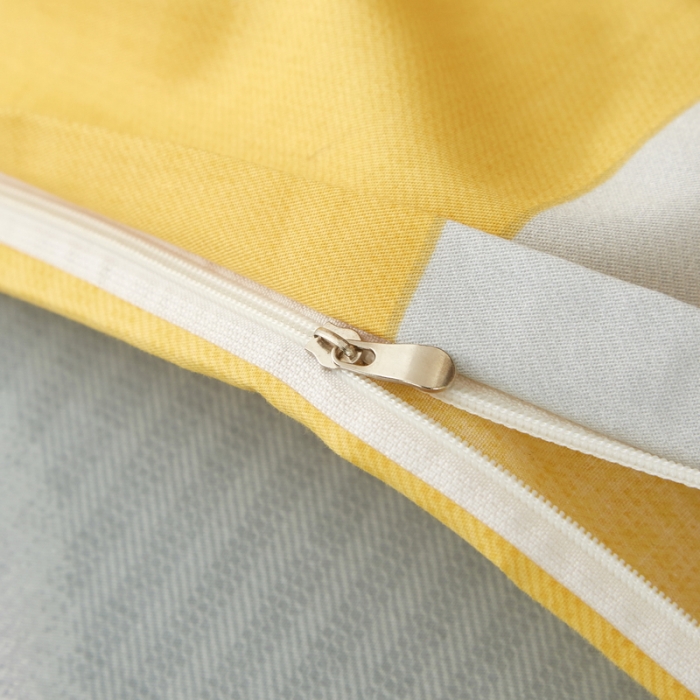 91家纺网 家纺一手货源 找家纺 金纱玉纺 2022新款全棉13372大版印花四件套 春风南岸-黄