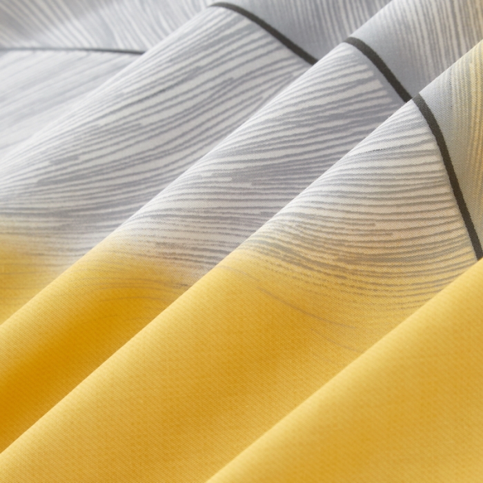 91家纺网 家纺一手货源 找家纺 金纱玉纺 2022新款全棉13372大版印花四件套 春风南岸-黄