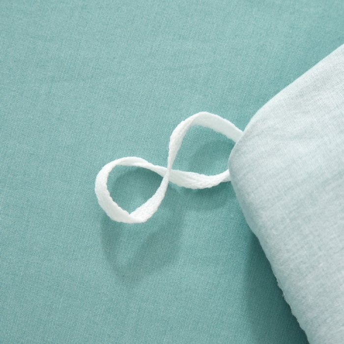 91家纺网 家纺一手货源 找家纺 金纱玉纺 2022新款全棉13372大版印花四件套 俪叶绿