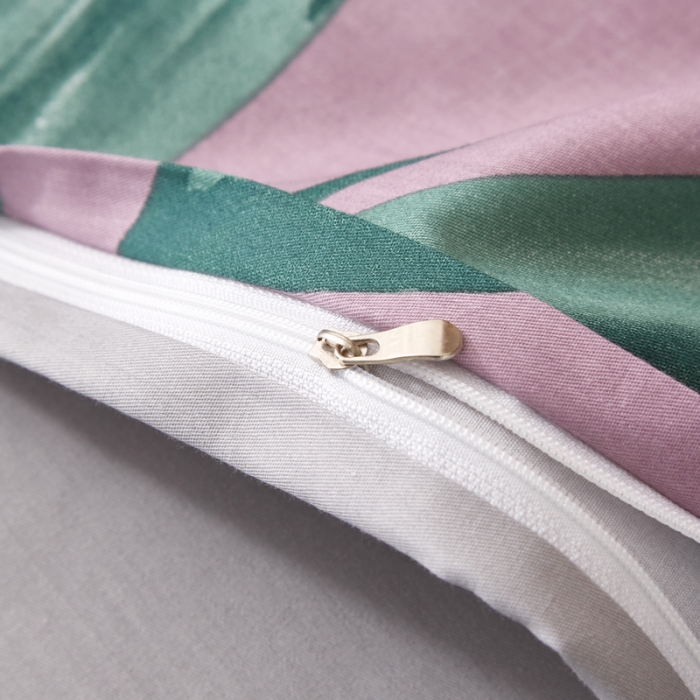 91家纺网 家纺一手货源 找家纺 金纱玉纺2022新全棉13372大版印花四件套 沁香麦园-紫