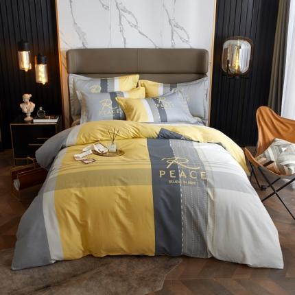 金纱玉纺 2022新款全棉13372大版印花四件套 休闲主义