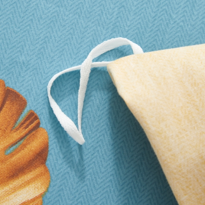 91家纺网 家纺一手货源 找家纺 金纱玉纺 2022新款全棉13372大版印花四件套 仲夏叶语