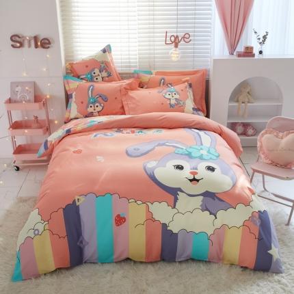 91家纺网 家纺一手货源 找家纺 （总）金纱玉纺 2022新款全棉13372大版印花四件套