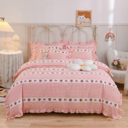 91家纺网 家纺一手货源 找家纺 （总）爱妮玖玖家纺 2022新款小蕾丝花边床单四件套