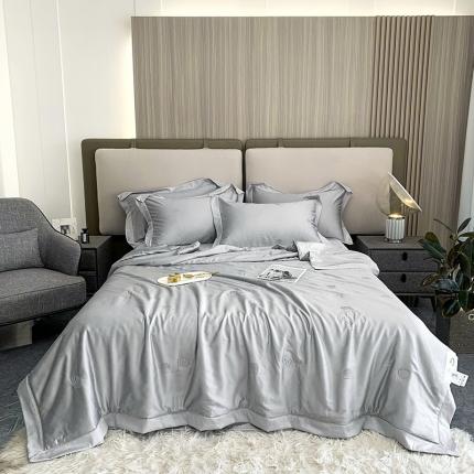 91家纺网 家纺一手货源 找家纺 （总）娇逸家居 2022年新款天丝提花夏被贝壳系列