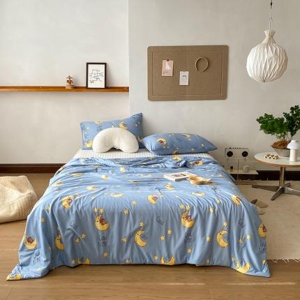 91家纺网 家纺一手货源 找家纺 寐眠 2022新款生态A类大豆针织棉夏被 小星星