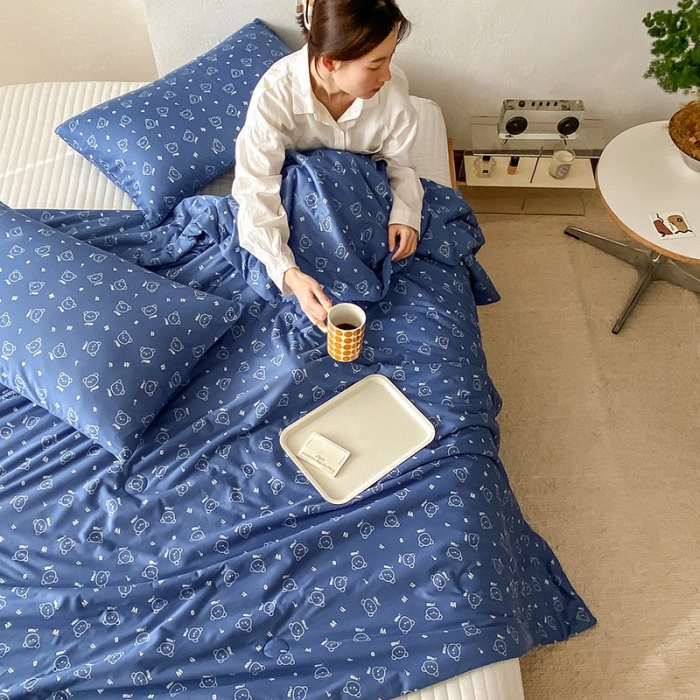 91家纺网 家纺一手货源 找家纺 寐眠 2022新款生态A类大豆针织棉夏被 冰冰熊